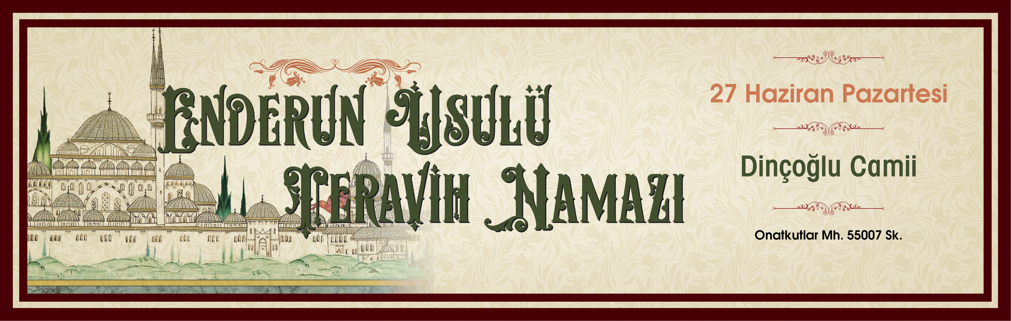 ENDERUN USULÜ TERAVİH NAMAZI