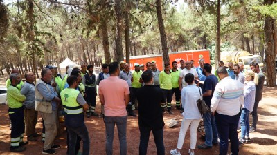 DÜLÜK TABİAT PARKI'NDA ORMAN YANGINI TATBİKATI