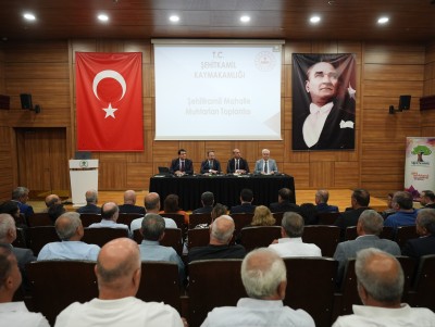 ŞEHİTKAMİL MUHTARLAR TOPLANTISI GERÇEKLEŞTİ