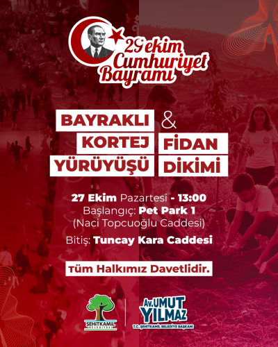 BAŞKAN YILMAZ’DAN BUGÜN GERÇEKLEŞECEK BAYRAKLI KORTEJ YÜRÜYÜŞÜNE DAVET