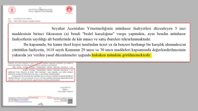 BAŞKAN YILMAZ AÇIKLADI, BAKANLIK TÜRSAB’I HAKSIZ BULDU