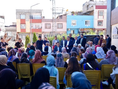 BAŞKAN YILMAZ, MEVLANA MAHALLESİ’NDE VATANDAŞLARLA BULUŞTU