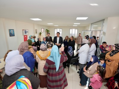 BAŞKAN UMUT YILMAZ’DAN KADINLARA DESTEK ZİYARETİ