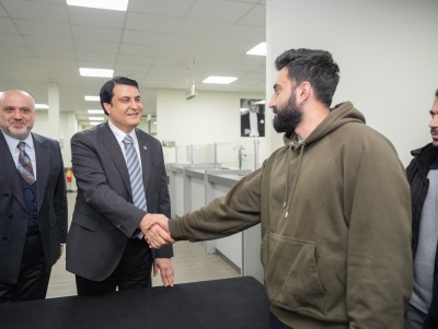 BAŞKAN YILMAZ, BELEDİYE ÇALIŞANLARIYLA BAYRAMLAŞTI