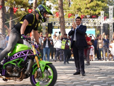 MOTOSİKLET TUTKUNLARI BİR KEZ DAHA ŞEHİTKAMİL’DE BULUŞTU