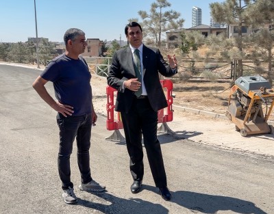 BAŞKAN YILMAZ, 15 TEMMUZ’DA ÇALIŞMALARI YERİNDE İNCELEDİ 