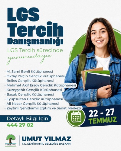 ŞEHİTKAMİL’DEN LGS ÖĞRENCİLERİNE ÜCRETSİZ DANIŞMANLIK DESTEĞİ