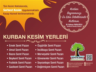 ŞEHİTKAMİL, KURBAN HAZIRLIKLARINI TAMAMLADI